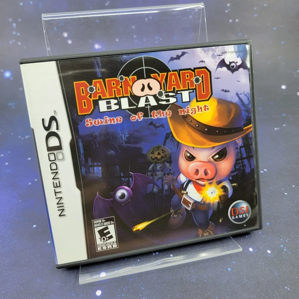 Barnyard Blast Swine of the Night Nintendo DS CIB NTR-YQBE-USA DSI Games 2008
